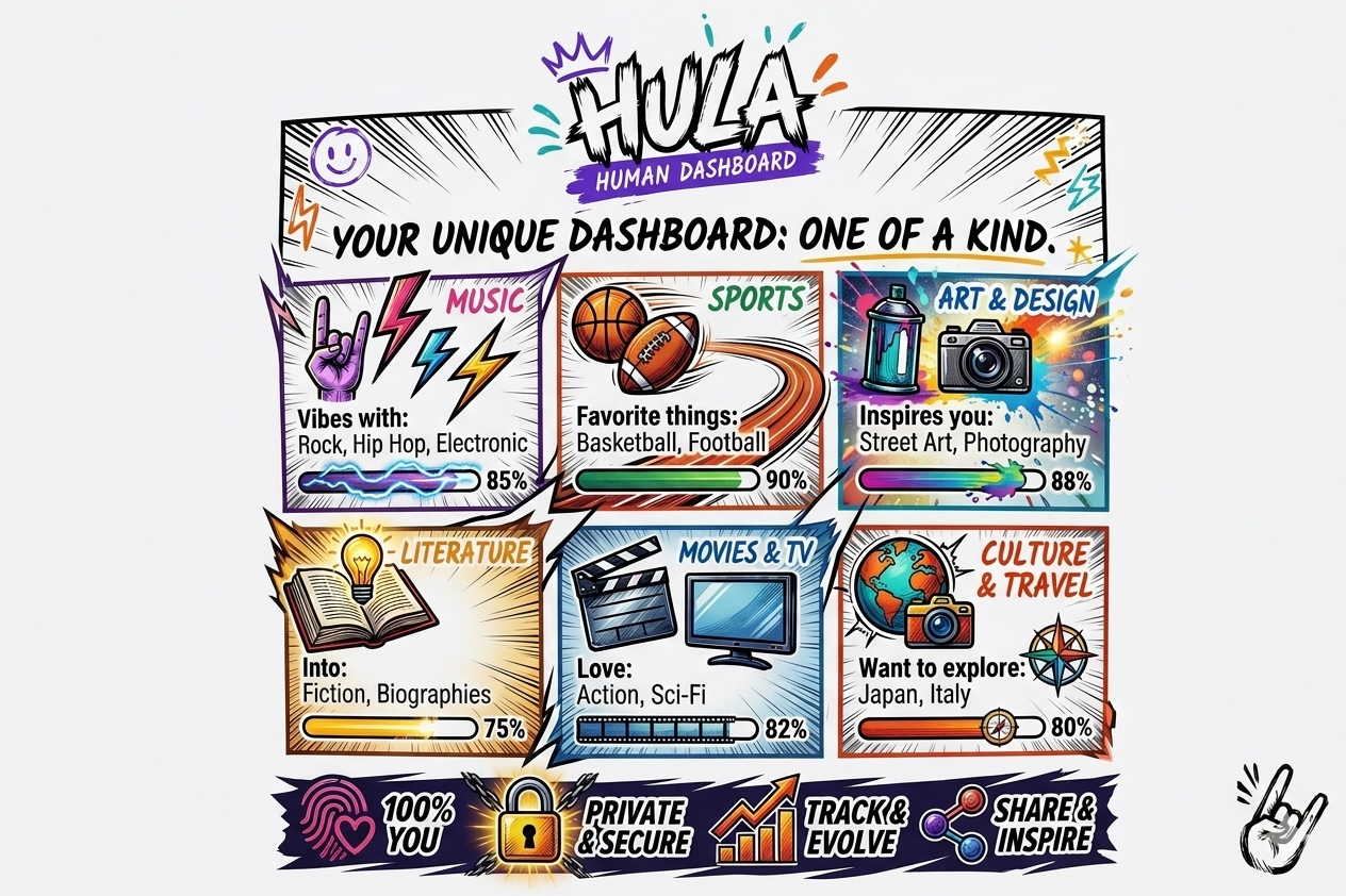 Comic Pop Human Dashboard example